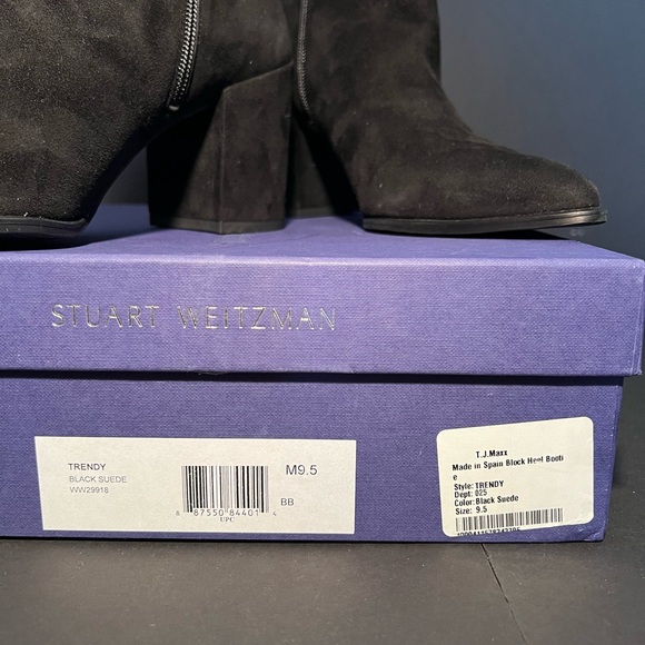 Stuart Weitzman Black Suede Boot - Picture 12 of 12